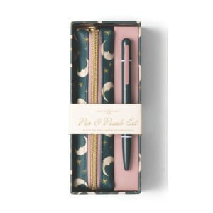 PNP-1004EU Pen and Pouch Set - Teal Moon